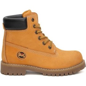 Resim Bulldozer Hakiki Deri Nubuk Sarı Kadın Bot & Bootie 240601 Sarı 