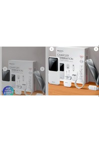 Resim Yesido Cg10 10.000mah Dijital Powerbank 16gb Flash Bellek Airpods Uyumlu Kulaklık 12w Şarj Aleti Kablo 5in1 Set 1 