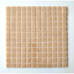 Resim MozaiKristaL Mutfak Tezgah Arası ve Tüm Yaşam Alanları Için Bej Cam Mozaik. Cam Ölçüsü: 25X25 Mm. File Ölçüsü: 31.5X31.5 Cm. ( 1 Kutu = 10 File Karo = 1 M2 Fiyatıdır. ) 
