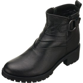Resim Costo Shoes YSM26 Siyah Dana Deri Rahat Şık Konforlu Taban Kadın Kışlık Bot 