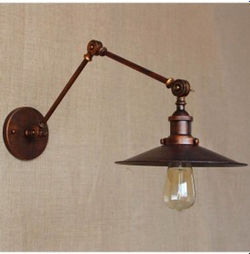 Resim Riolight Retro Bakır Üç Mafsallı Hareketli Başlık Metal Aplik Şap Bakır 