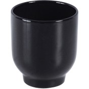 Resim Ang Design Riva Seramik Saksı - Siyah - 12x8 cm 