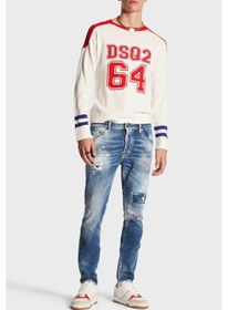 Resim Dsquared2 Erkek Kot Pantolon S74lb1456 S30663 470 Lacivert 