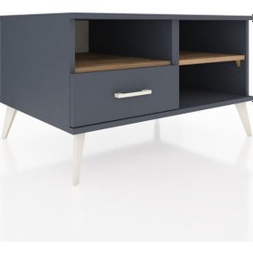 Resim Kronos Şifonyer 2 Raflı Tek Çekmeceli 88x59x48 Antrasit-çam/antrasit Çam/antrasit 