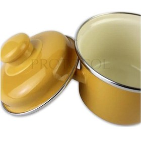 Resim Protocol London Emaye Mini Derin Tencere 12 Cm 900 Ml - Sarı 