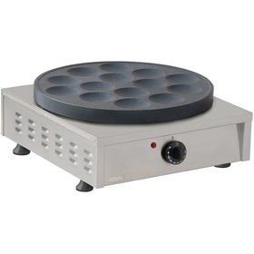 Resim OMAKE Teflonlu 14 Bölmeli Tekli Pankek Makinesi, Elektrikli 