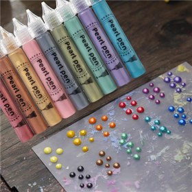 Resim 20ml İnci Pigment, Pişirme Gerektirmeyen Boncuk Boyası - Mandala Sanatı ve Tekstil Boyama İçin, Sanatçılar İçin Temel Malzeme, Tatil Hediyesi 