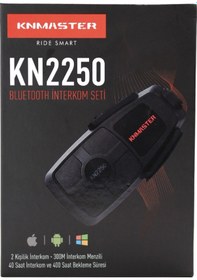 Resim Knmaster Kn2200 Bluetooth İnterkom Siyah 