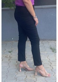 Resim Mia Butik Kadın Siyah Boru Paça Pantolon Siyah 