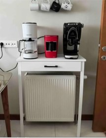 Resim Kahve Köşesi Beyaz 70 X 30 X 92 Beyaz 