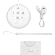 Resim Besthome1 Taşınabilir Bebek Uyku Makinesi - 10 Sesli, Şarj Edilebilir, Otomatik Zamanlayıcı Beyaz Beyaz 