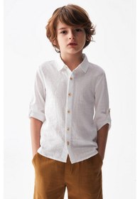 Resim Nk Kids Erkek Gömlek 24ynk46516 Beyaz 