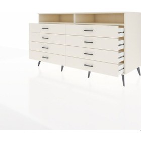 Resim Kronos Konsol 2 Raflı 8 Çekmeceli 176x59x99 Aytaşı-aytaşı Aytaşı-aytaşı 