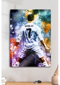 Resim Cristiano Ronaldo Cr7 Real Madrid - Metal Poster Tablo 