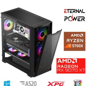 Resim ETERNAL POWER E.POWER RYZEN 7 5700X 32G DDR4 1TB M.2 RX9070XT A520 M750W 