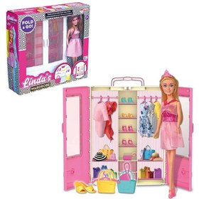 Resim Dede Oyuncak Linda'nın Bebekli Gardırobu 03828 