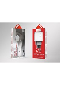 Resim Tsmart Micro Usb Şarj Kablolu 2 Usb Seyahat Şarj Seti 2.4A 
