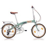 Resim Bianchi New Vintage Katlanır Bisiklet Celeste Mavi 