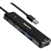 Resim Dark DK-AC-USB347 Connect Master X5C USB3.2Gen 1 Type-A to 3 Port USB-A&1 Port Type-C 2.0-1X Type-C 