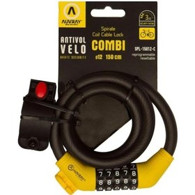 Resim Auvray Spiral Şifreli Motosiklet Ve Bisiklet Kilidi 150cm D.12 En 