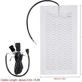 Resim 12v Karbon Fiber Koltuk Isıtıcı - 2 Sıcaklık Modlu, Motosiklet Ve Araçlar İçin Konforlu Isıtma Yastığı 