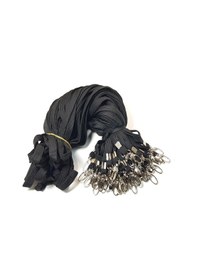 Resim Office Force Metal Akrep Kancalı Siyah Kart Askı İpi 50'Li 