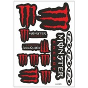 Resim Motosiklet Monster Kırmızı 13 Parça A4 Boyut - Universal 