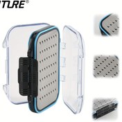 Resim Goture1pcs Çift Taraflı Şeffaf Kapaklı Sinek Balıkçılık Kutusu - Balıkçılık Aksesuarları ve Sinekler için Dayanıklı ABS Plastik Takım Düzenleyici (Sinekler Dahil Değildir) 