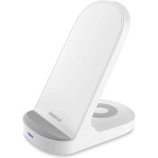 Resim Polosmart 2 In 1 Masaüstü Kablosuz Şarj Cihazı Beyaz PBS129 