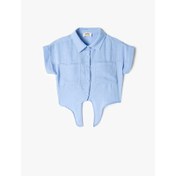 Resim Koton Kız Çocuk Crop Gömlek 5SKG60026AW (5SKG60026AW) 