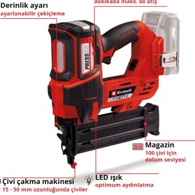 Resim Einhell Fıxetto 18/50 N Akülü Çivi Çakma Makinesi 