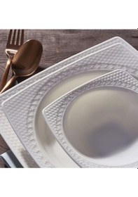 Resim Güral Porselen Bonenjoy 24 Parça 6 Kişilik Bone Yemek Takımı PR.0 