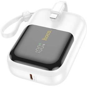 Resim Hoco Q20 Fountain 10000mah 22.5w+pd20w Dijital Göstergeli Kablolu Powerbank Beyaz BEYAZ 