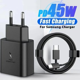 Resim Samsung Uyumlu Galaxy S20 Ultra 5g S22 S22+ 5guyumlu 45w Turbo Hızlı Şarj Aleti Cihazı Seti Pd 