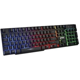 Resim Preo My Game MG51 Rainbow Aydınlatma Kablolu Gaming Klavye 