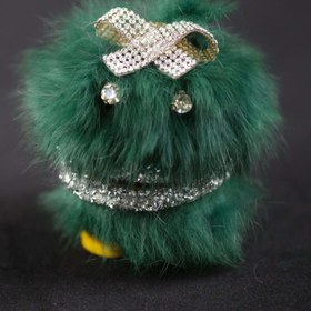 Resim TASARIM ARABAM ATİKE ELİF AKIN Zümrüt Tüy Gümüş Kordon Torpido Sallanan Kafa 