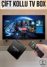 Resim BellaThec Çift Kollu Oyun Konsolu - 1000 Klasik Oyun, TV Box, Netflix, YouTube ve Atari Keyfi Bir Arada! 