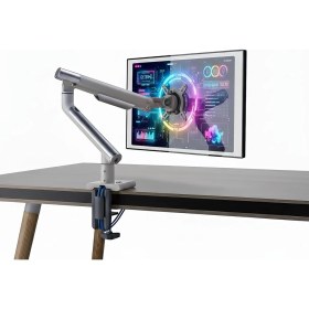 Resim NPO STD49012UW Elysium 17"-32" Ultra Slim Alüminyum 2xUSB Amortisörlü VESA Tekli Monitör Tutucu 