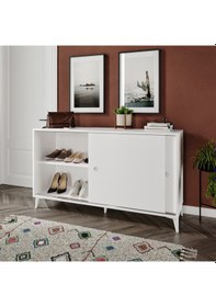 Resim Joker Çok Amaçlı Ayakkabılık Beyaz - Tamamı 1. Kalite Mdf Beyaz 