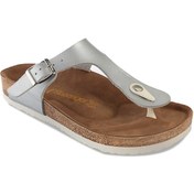 Resim Slazenger LUKE Kadın Parmak Arası Plaj Gümüş Terlik 