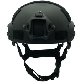 Resim Genel Markalar Koruyucu Kısa Siyah Raylı Air-soft Kask Miğfer 