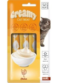 Resim M-Pets Tavuklu Sıvı Kedi Ödül Maması 4'lü 15 G 