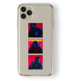 Resim Multitronic Iphone 11 Pro Uyumlu Starboy Tasarım Baskılı Şeffaf Kılıf 