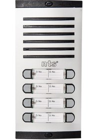 Resim NTS Diafon Sesli Işıklı Fotoselli Çift Sıra 8'li Zil Butonu 4007-8 