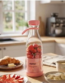 Resim Universal Kablosuz Taşınabilir Blender Smoothie Milkshake Hazırlama Tek Tuş Kullanım 