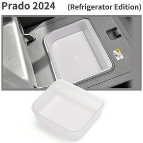 Resim Dashanshop 2024 Toyota Land Cruiser Prado 250 Lexus Gx 550 Konsol Soğutucu Saklama Kutusu Beyaz 