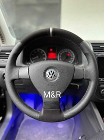 Resim Volkswagen Golf 5 Kaplama Deri Direksiyon Kılıfı 