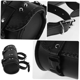 Resim Retro Stil Motosiklet Alet Çantası Rulo Kese Saklama Çantası Moped Bisiklet Elektrikli Scooter Yan Aletler Eyer Çantaları Modern Tasarım 