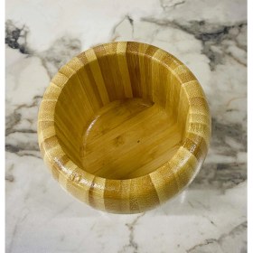 Resim altabi Bambu Sarımsak Ezici Bambu Havan 