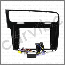Resim Carvibe VOLKSWAGEN GOLF 7 SİYAH ANDROID TEYP ÇERÇEVE (10 INCH) - SOKET 